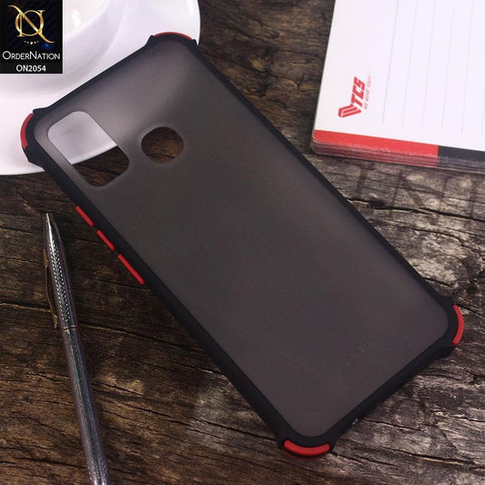 Infinix Hot 9 Play - Black - Translucent Matte Shockproof Case