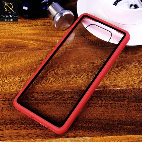 Xiaomi Poco X3 Cover - Red - Shockproof Soft Edge Silicone Back Shell Case