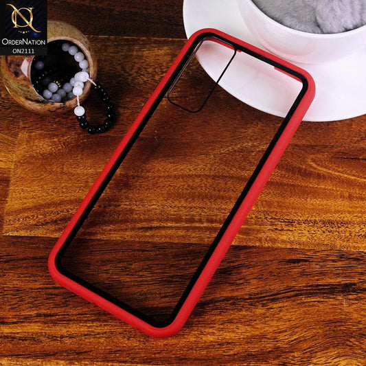 Vivo Y51 (2020 December) Cover - Red - Shockproof Soft Edge Silicone Back Shell Case