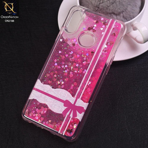 Samsung Galaxy A10s Cover - Design 2 - Trendy Moving Liquid Glitter Shine Soft Borders Case