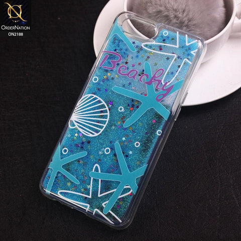 Oppo A1k Cover - Design 11 - Trendy Moving Liquid Glitter Shine Soft Borders Case