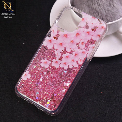 iPhone 11 Pro Cover - Design 1 - Trendy Moving Liquid Glitter Shine Soft Borders Case