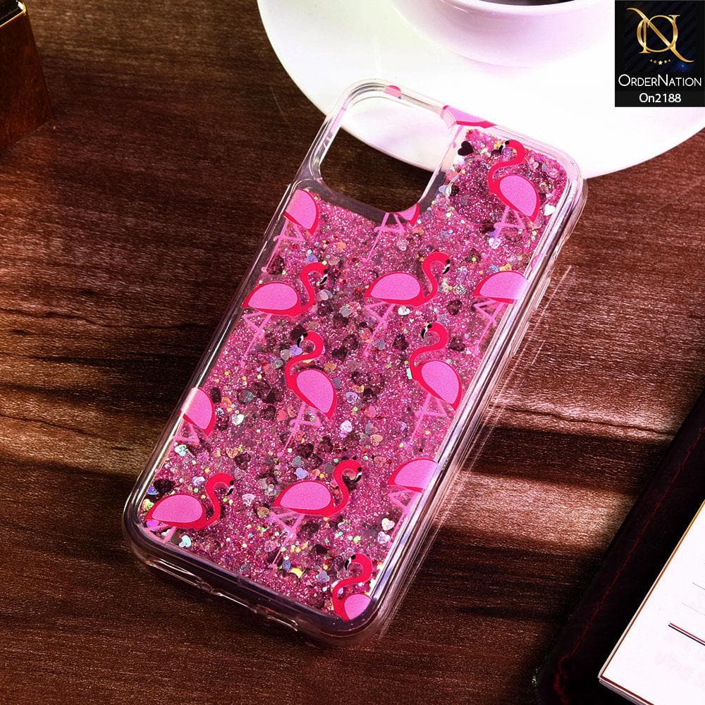 iPhone 11 Pro - Design 63 - Trendy Moving Liquid Glitter Shine Soft Borders Case