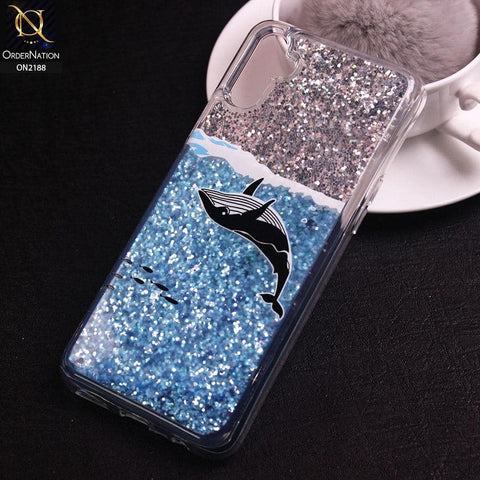 Realme C3 Cover - Design 16 - Trendy Moving Liquid Glitter Shine Soft Borders Case