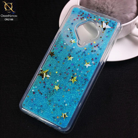 Vivo S1 Pro Cover - Design 7 - Trendy Moving Liquid Glitter Shine Soft Borders Case