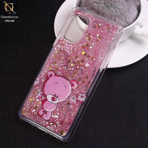 Vivo V17 Cover - Design 15 - Trendy Moving Liquid Glitter Shine Soft Borders Case