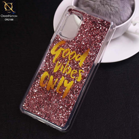 Vivo V17 Cover - Design 18 - Trendy Moving Liquid Glitter Shine Soft Borders Case