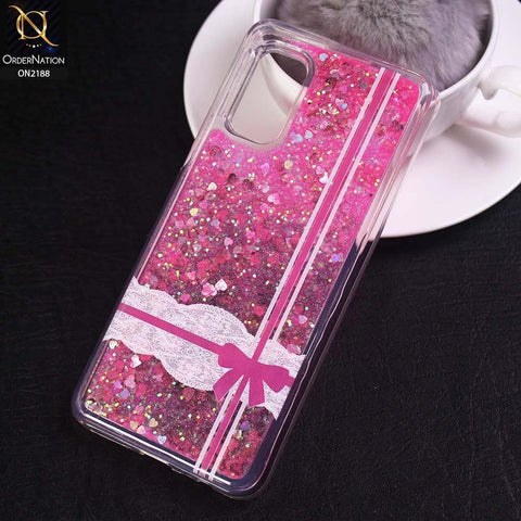 Vivo V17 Cover - Design 2 - Trendy Moving Liquid Glitter Shine Soft Borders Case