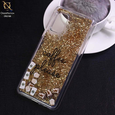 Vivo V17 Cover - Design 5 - Trendy Moving Liquid Glitter Shine Soft Borders Case - Icons Do Not Move