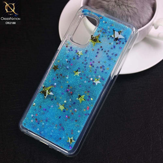 Vivo V17 Cover - Design 7 - Trendy Moving Liquid Glitter Shine Soft Borders Case