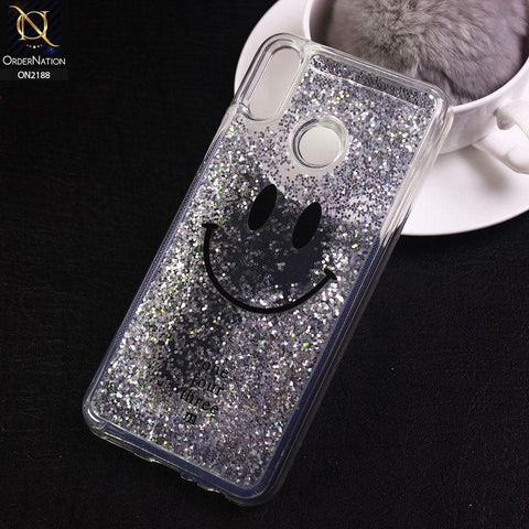 Huawei Y7 Prime 2019 / Y7 2019 / Y7 Pro 2019 Cover - Design 20 - Trendy Moving Liquid Glitter Shine Soft Borders Case