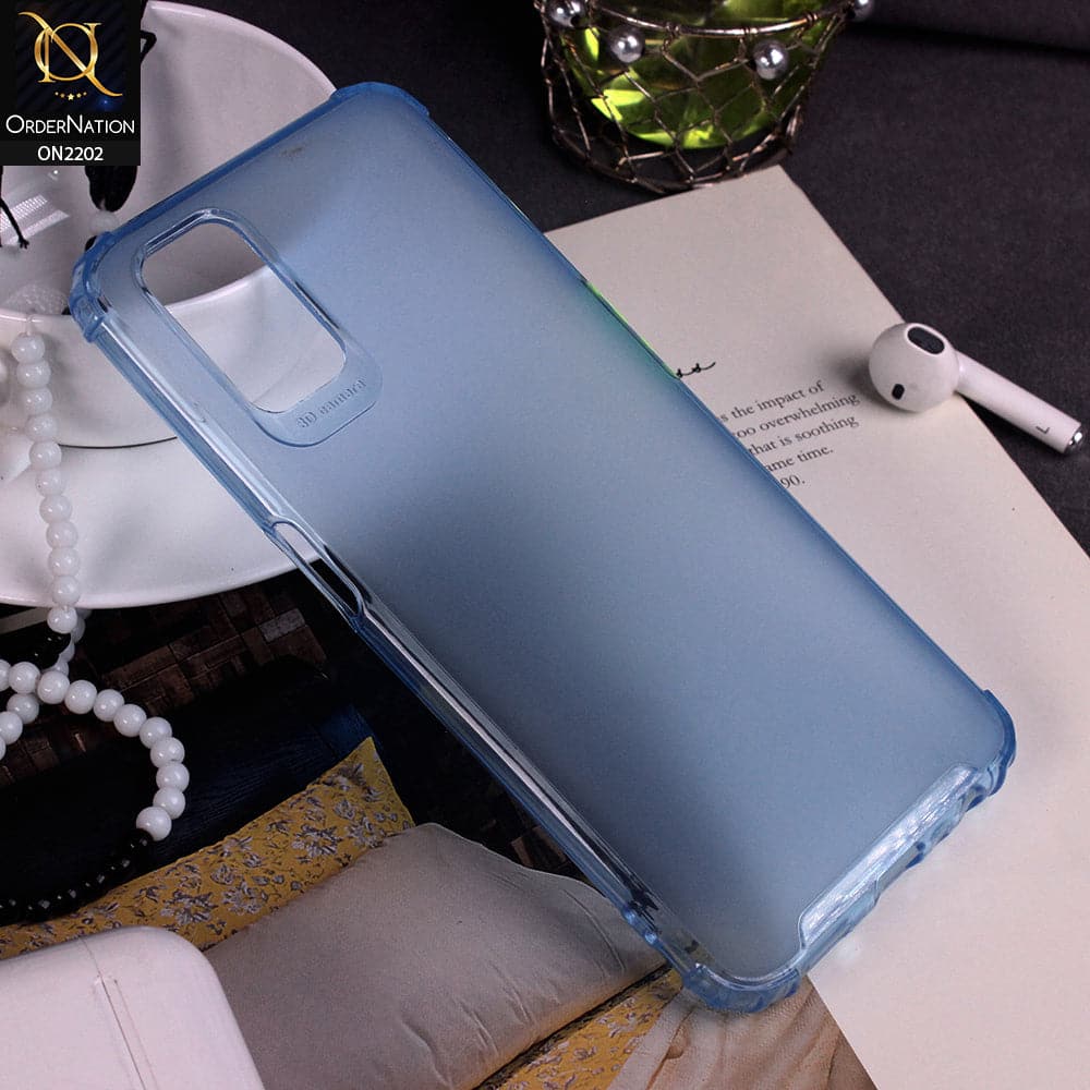 Oppo A52 - Blue - Candy Assorted Color Soft Semi-Transparent Case