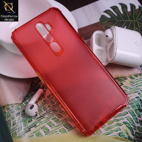 Oppo A9 2020 Cover - Red - Candy Assorted Color Soft Semi-Transparent Case