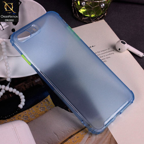 iPhone 8 Plus / 7 Plus - Blue - Candy Assorted Color Soft Semi-Transparent Case