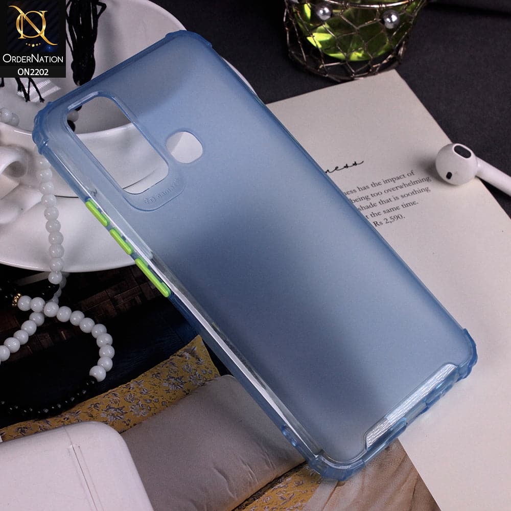 Vivo Y30 - Blue - Candy Assorted Color Soft Semi-Transparent Case