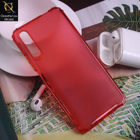 Huawei Y9s Cover - Red - Candy Assorted Color Soft Semi-Transparent Case