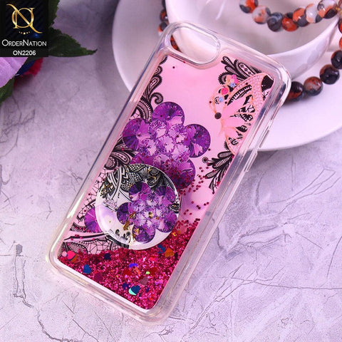 iPhone SE 2020 Cover - Design3 - New Elegant Liquid Glitter Soft Borders Case With  Holder