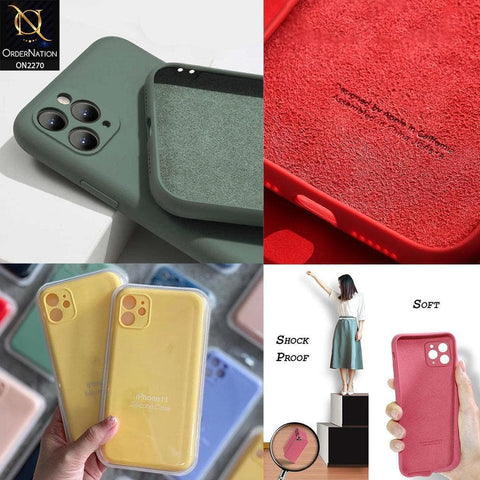 iPhone 11 Pro Cover - Red - Silicon Matte Candy Color Soft Case