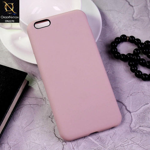 iPhone 6s Plus / 6 Plus Cover - Pink - Design1 - Silicon Matte Candy Color Soft Case