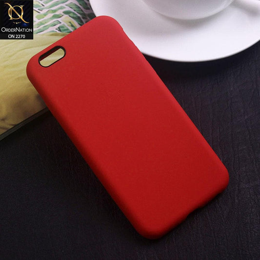 iPhone 6s Plus / 6 Plus Cover - Red - Silicon Matte Candy Color Soft Case