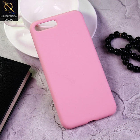 iPhone 8 Plus / 7 Plus Cover - Pink - Design2 - Silicon Matte Candy Color Soft Case