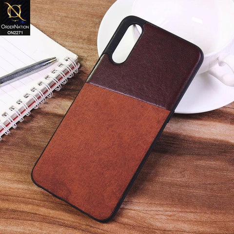 Vivo S1 Cover - Dark Brown - Dual Town Leather Stylish Soft Case