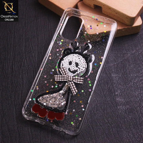 Vivo V17 Cover - Design 1 - New 3D Transparent Glitter Case