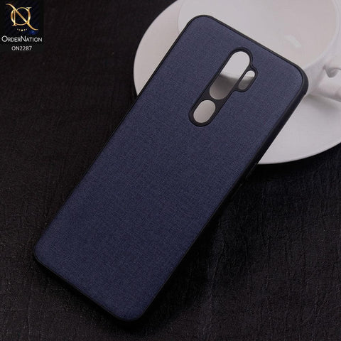 Oppo A9 2020 Cover - Design 2 - Fabric Look Style Soft Classic Case