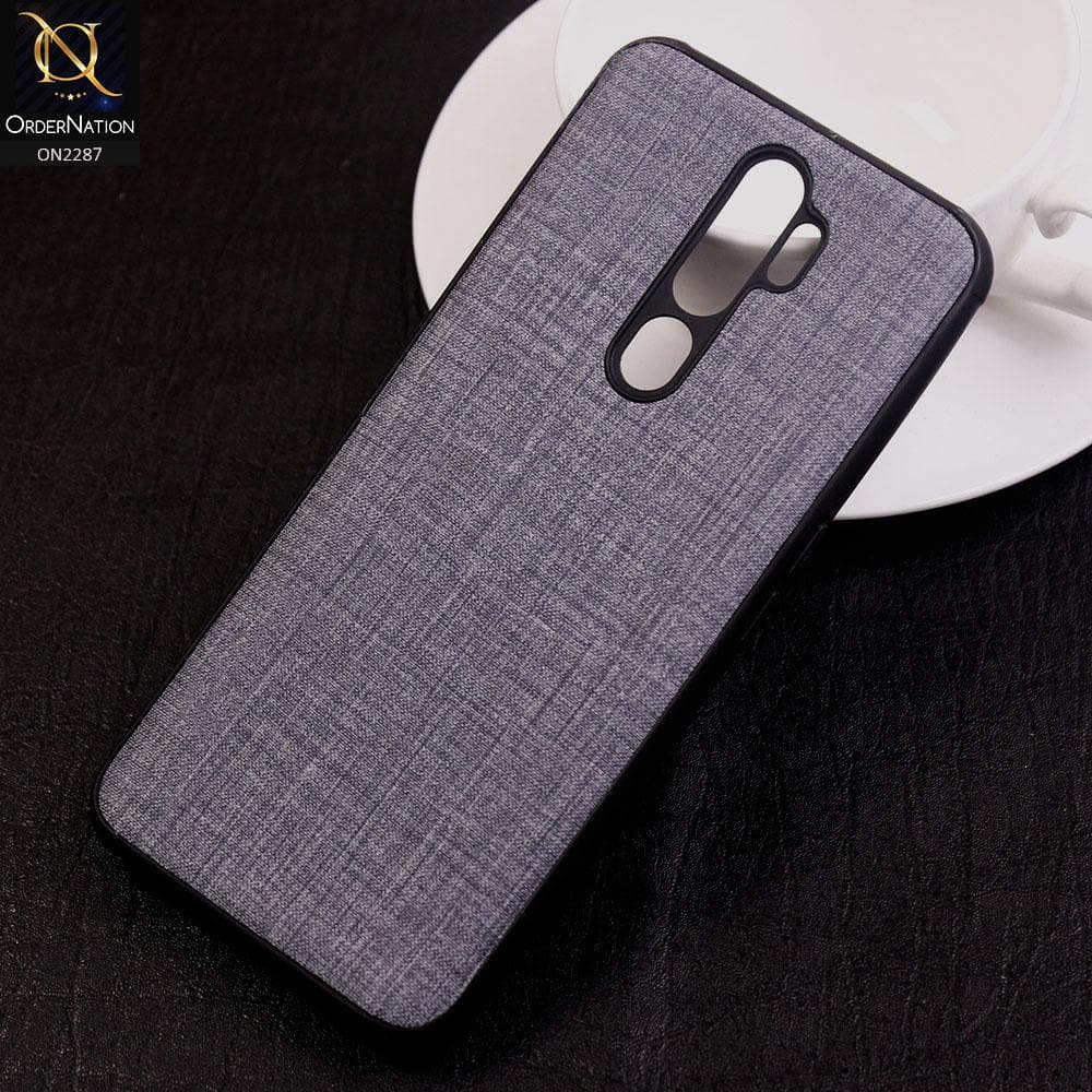 Oppo A5 2020 Cover - Design 3 - Fabric Look Style Soft Classic Case