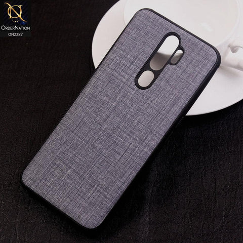 Oppo A9 2020 Cover - Design 3 - Fabric Look Style Soft Classic Case