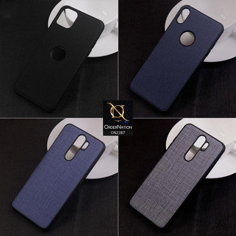 Vivo S1 Cover - Design 1 - Fabric Look Style Soft Classic Case