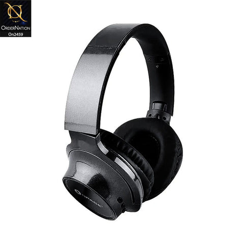 Wireless Headphone - Black - Space Aviator Foldable Wireless On-Ear Headphones AV-620