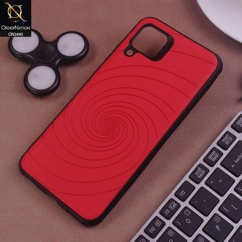 Huawei Nova 7i Cover - Red - New Stylish Spiral Ring Leather Texture Soft Case