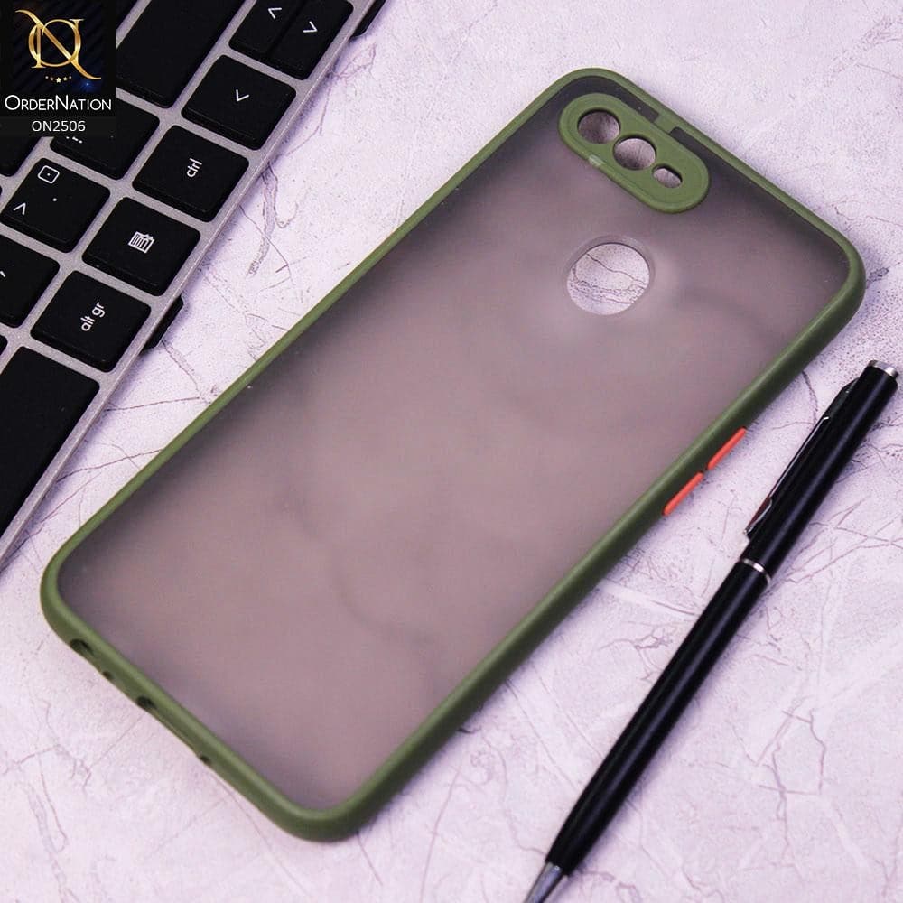 Realme 2 Pro Cover - Light Green - New Semi Tranparent Color Borders Matte Hard PC Protective Case