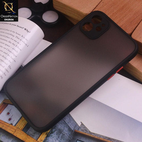 iPhone 11 Pro Cover - Black - New Semi Tranparent Color Borders Matte Hard PC Protective Case