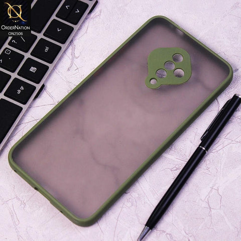 Vivo S1 Pro Cover - Light Green - New Semi Tranparent Color Borders Matte Hard PC Protective Case