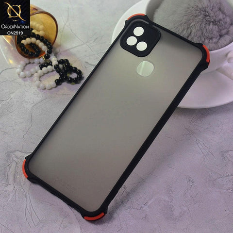 Infinix Hot 10i Cover - Black - Translucent Matte Shockproof Full Camera Protection Case