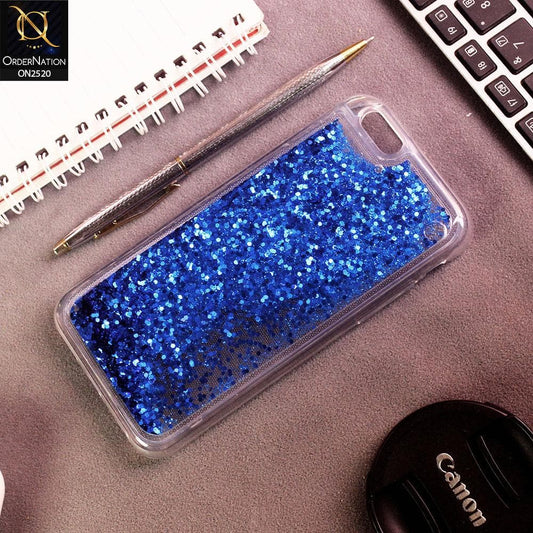 iPhone 6S / 6 Cover - Blue - New Fashion Style Liquid Water Glitter Case