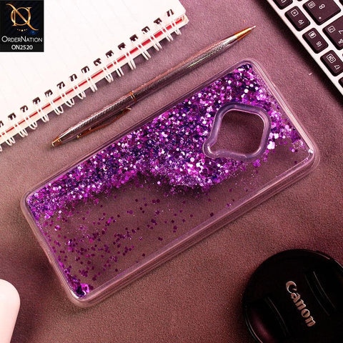 Vivo S1 Pro Cover - Purple - New Fashion Style Liquid Water Glitter Case