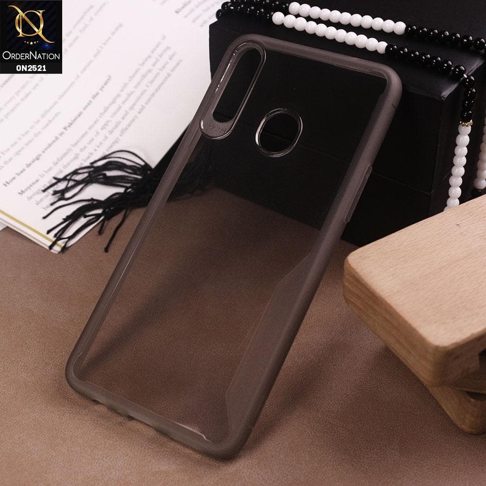 Vivo Y17 Cover - Black - Soft Silicone Stylish Matte Borders Transparent Protectie Case