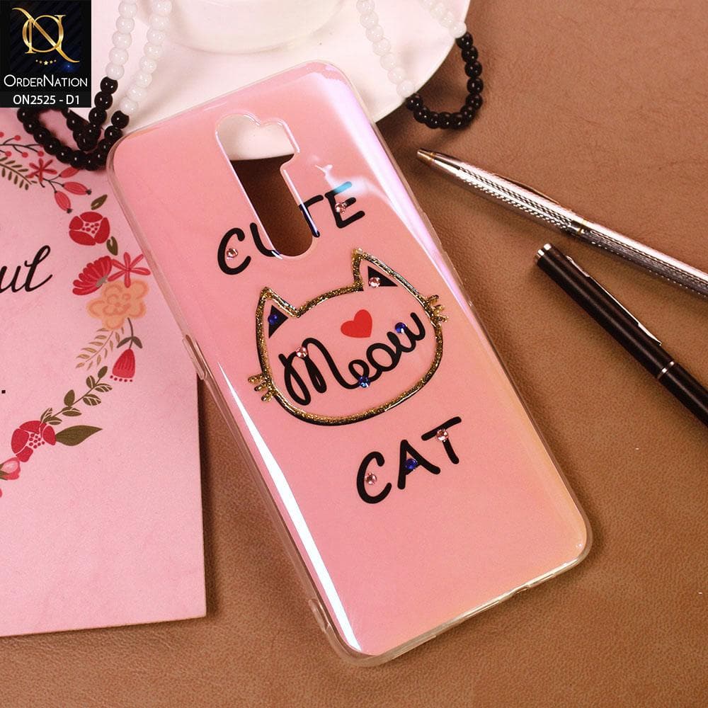 Oppo A9 2020 Cover - Design 1 - Girlish Fashion Style Shiny Soft Case