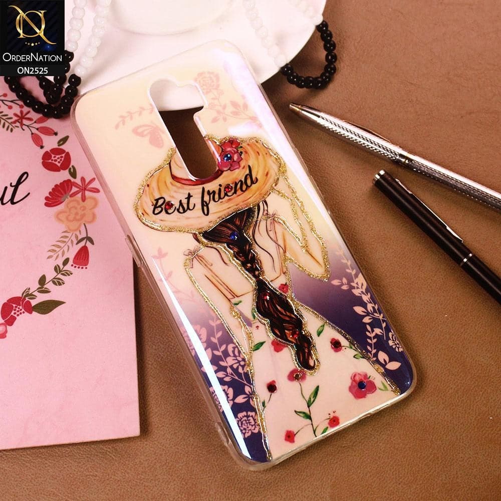 Oppo A9 2020 Cover - Design 2 - Girlish Fashion Style Shiny Soft Case