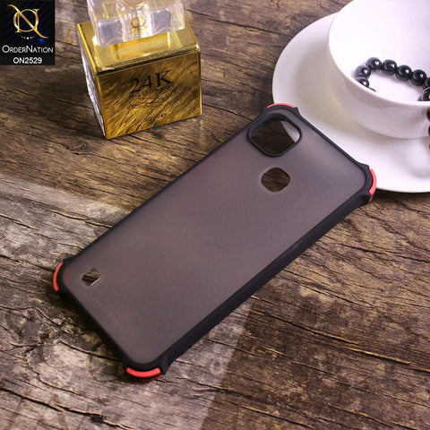 Infinix Smart HD 2021 Cover - Black - Translucent Matte Shockproof Camera Ring Protection Case