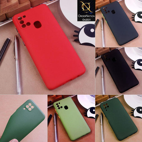 Oppo A53 Cover - Green - Soft Matt Candy Color Case