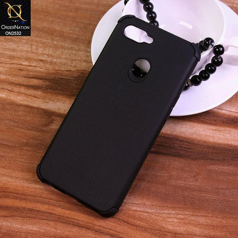 Realme 2 Pro Cover - Black - New Stylish Feelable Dotted Texture Soft Case