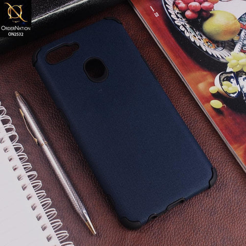 Realme 2 Pro Cover - Blue - New Stylish Feelable Dotted Texture Soft Case