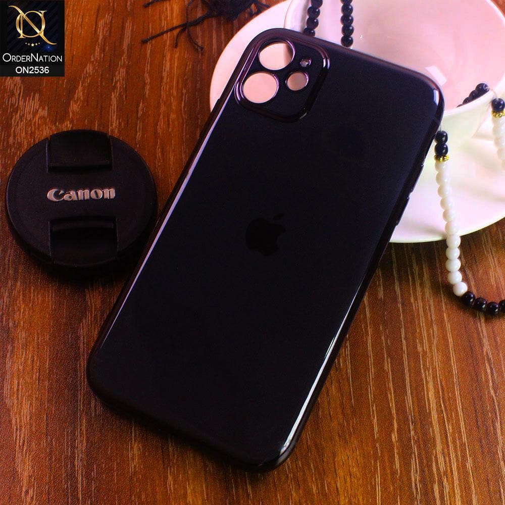 iPhone 11 Pro Cover - Black - Glossy Shine Electroplated Soft Border Case