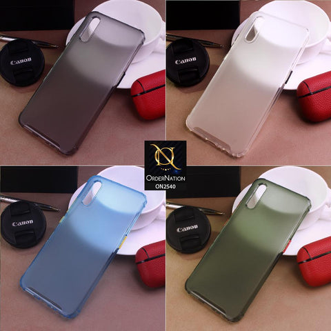 Tecno Spark 4 Cover - Green - Candy Assorted Color Soft Semi-Transparent Case