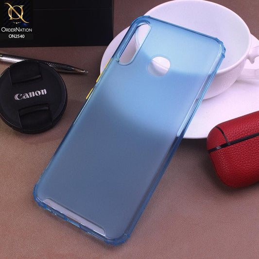 Tecno Spark 4 Cover - Blue - Candy Assorted Color Soft Semi-Transparent Case