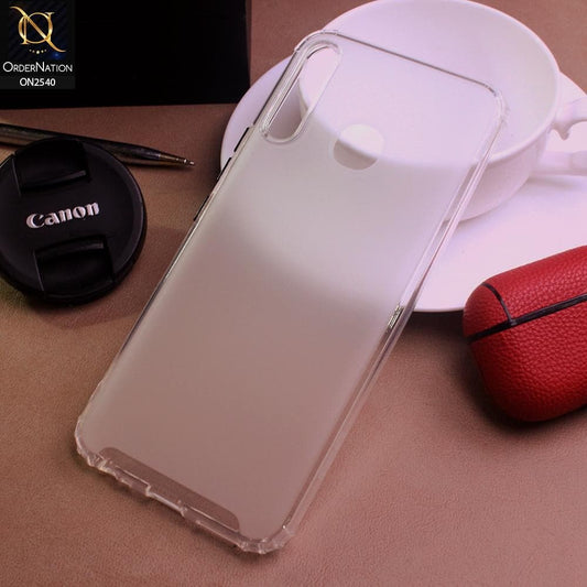 Tecno Camon 12 Cover - White - Candy Assorted Color Soft Semi-Transparent Case